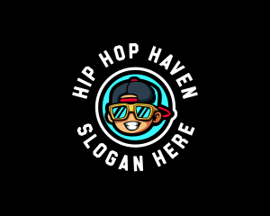 Sunglasses Rapper Man logo design