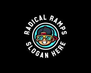 Sunglasses Rapper Man logo