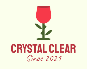 Rose Wine Glass  logo