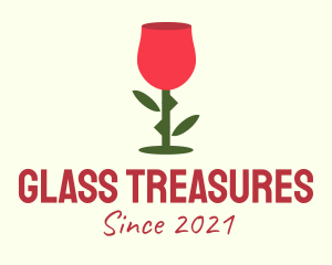 Rose Wine Glass  logo