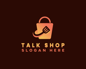 Spatula Shopping Bag logo design