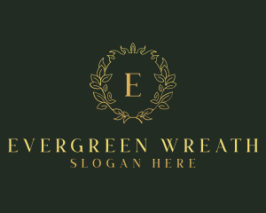 Wreath Floral Wellness logo design