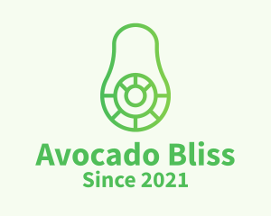 Outline Healthy Avocado  logo