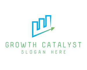 Finance Growth Chart logo design