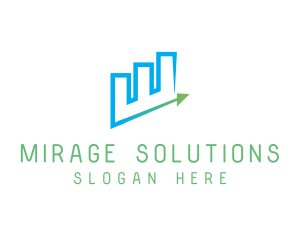 Finance Growth Chart logo design