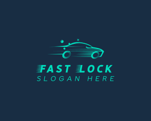 Fast Vehicle Car Wash logo design