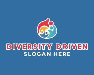 Colorful Equality Charity  logo design