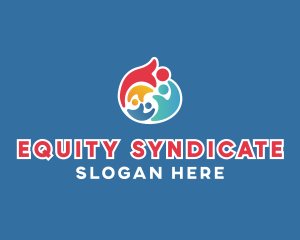 Colorful Equality Charity  logo design