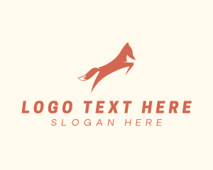 Orange Fox Leaping logo