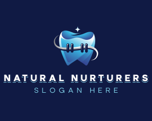 Dental Tooth Braces logo design