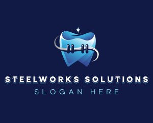 Dental Tooth Braces logo design