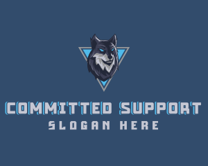 Gaming Wolf Avatar logo design