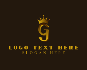 Regal Elegant Crown Letter G logo