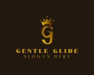 Regal Elegant Crown Letter G logo design