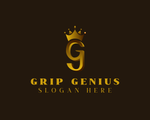 Regal Elegant Crown Letter G logo design