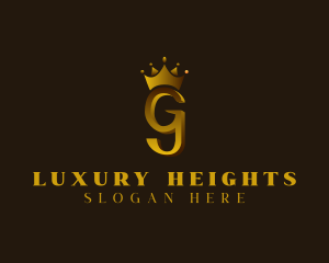 Regal Elegant Crown Letter G logo