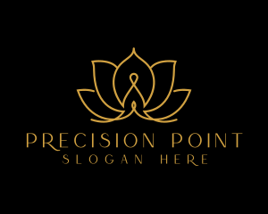  Lotus Flower Meditation Yoga  Logo