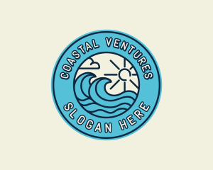 Coastal Waves Resort logo design