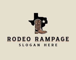 Cowboy Boot Rodeo logo design