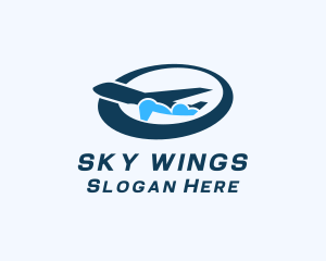 Logistics Cargo Airplane logo design