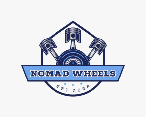 Piston Wheel Repair logo design