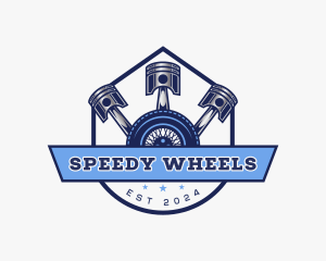 Piston Wheel Repair logo design