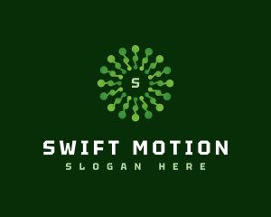 Motion Spiral Spin logo design