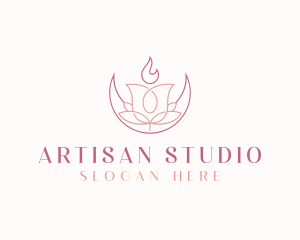 Artisanal Floral Candle logo design