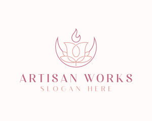 Artisanal Floral Candle logo design