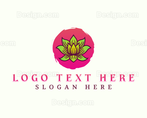 Lotus Healing Flower Logo