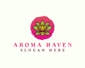 Lotus Healing Flower logo design