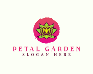 Lotus Healing Flower logo design