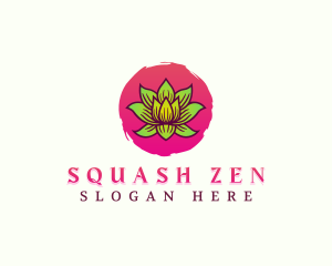 Lotus Healing Flower logo design