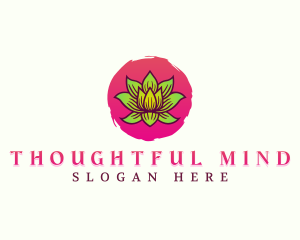 Lotus Healing Flower logo design