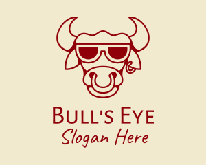 Cool Bull Head  logo design