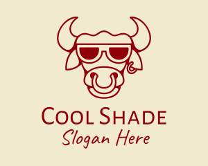 Cool Bull Head  logo design