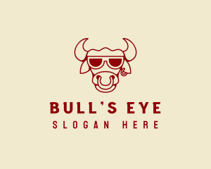 Cool Bull Head  logo design