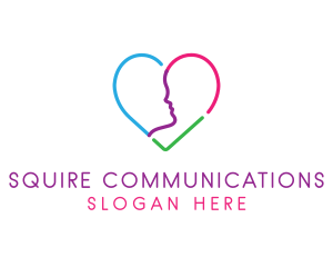 Human Therapy Heart logo design