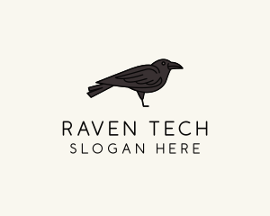 Crow Raven Bird logo