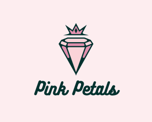 Premium Pink Diamond Jewelry logo design