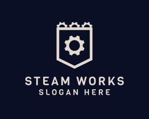 Mechanical Cogwheel Gear logo