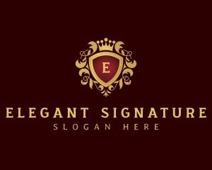 Royal Elegant Shield logo design