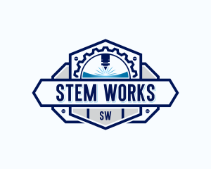 Laser Machinery Manufacturing logo design