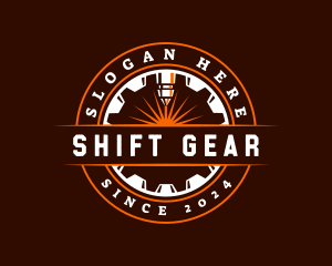 Laser Gear Ironwork logo design