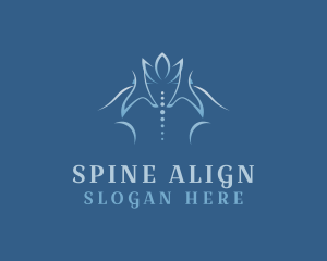 Back Massage Spine logo design