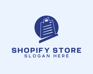 Online Shopping List  logo design