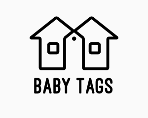 Twin House Price Tag logo design