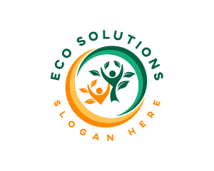 Eco Nature Leaf logo design