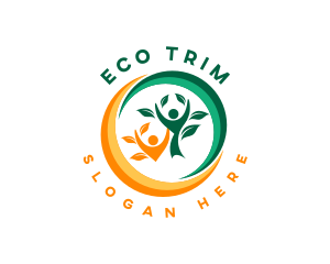 Eco Nature Leaf logo design