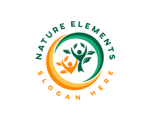 Eco Nature Leaf logo design